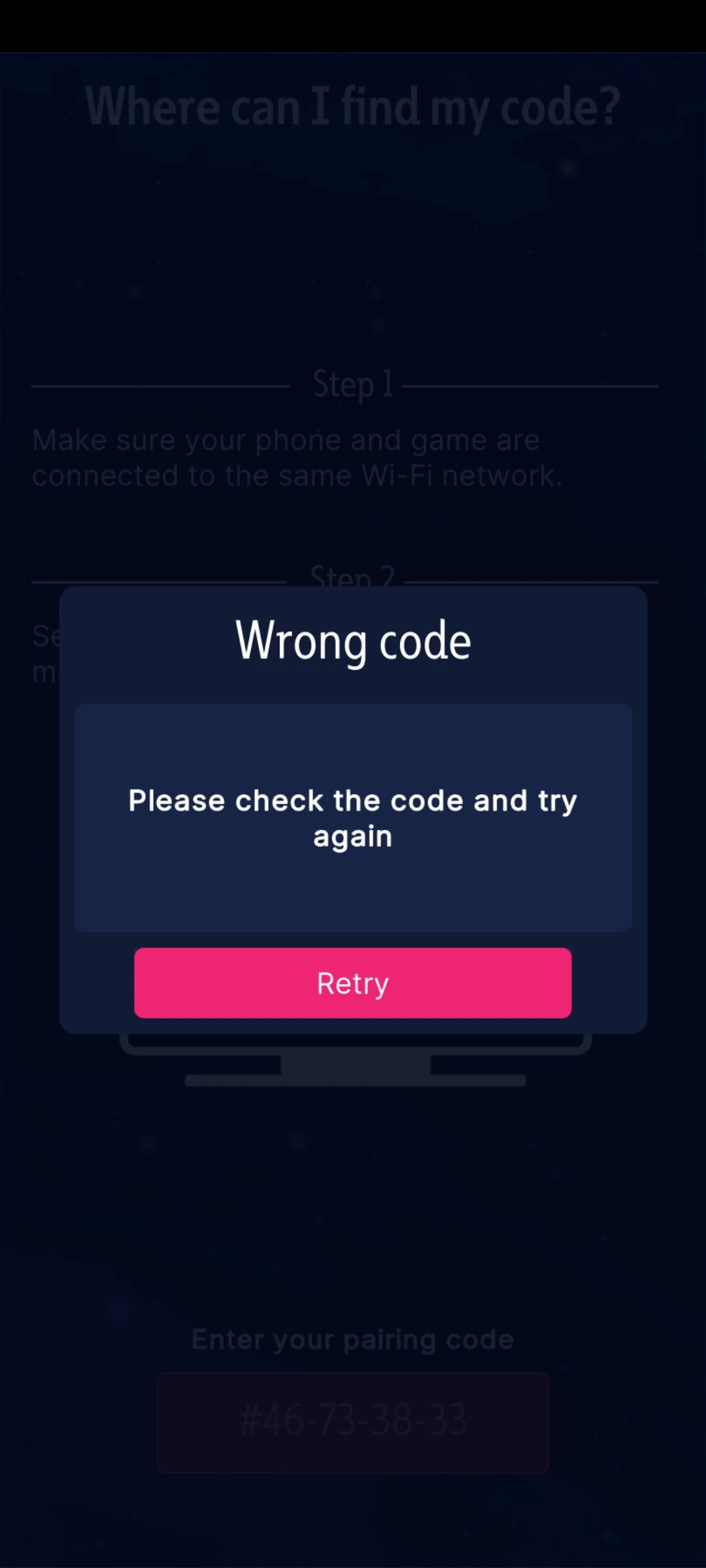 Wrong Code in App